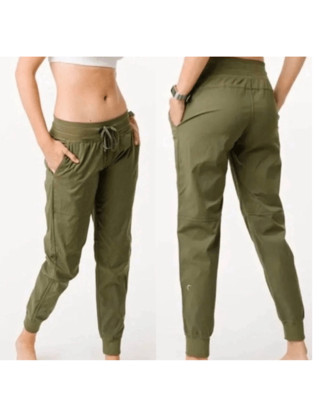 Zyia Olive Green Womens Joggers Size XL Pants Athleisure Sporty Workout Comfy